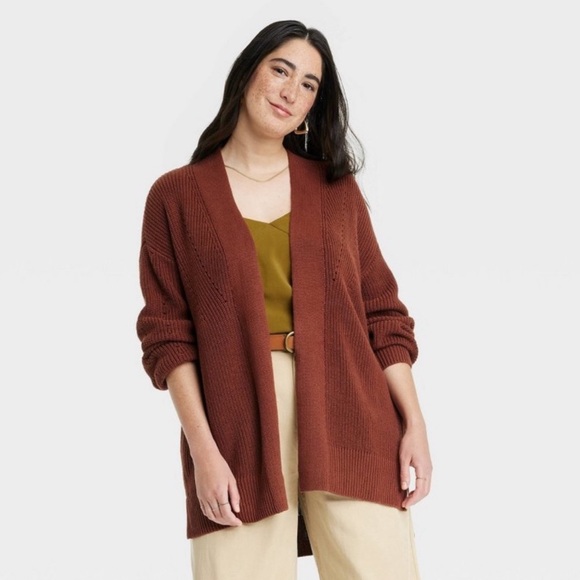 Universal Thread Rust Cardigan - Picture 2 of 6